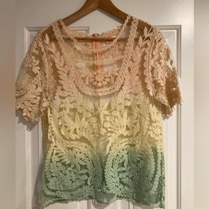 Re:Named Ombré Lace Top M